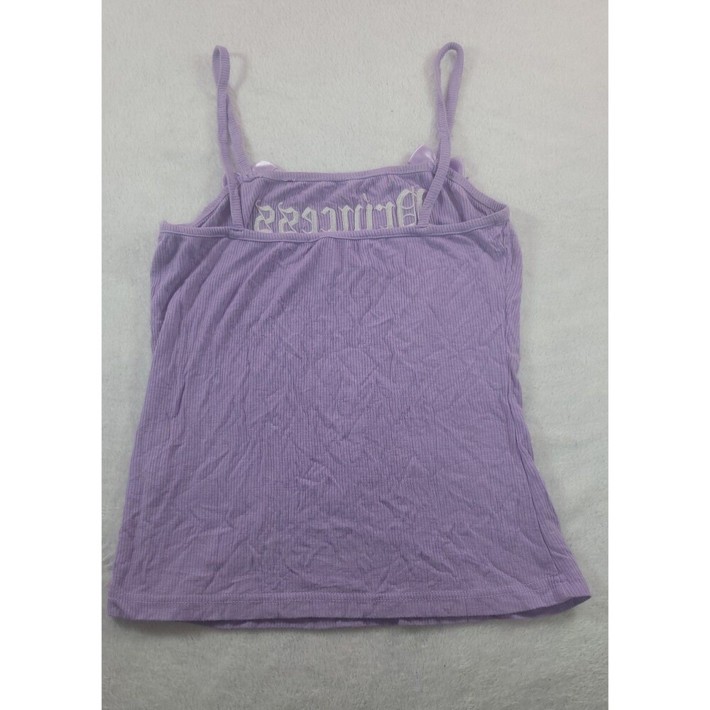Plastic Money Princess Tank Top Purple Bows Gems Rare Y2K Coquette Cami Sz Small - Picture 2 of 9